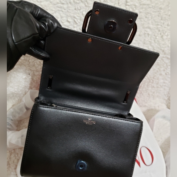 Valentino Garavani Stud Sign Leather Shoulder Bag - Picture 8 of 12